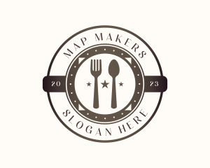 Utensil Restaurant Cutlery logo design