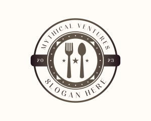 Utensil Restaurant Cutlery logo design