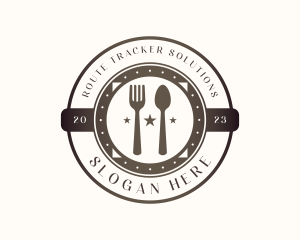 Utensil Restaurant Cutlery logo design