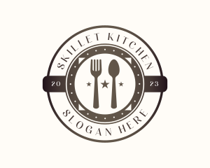 Utensil Restaurant Cutlery logo design