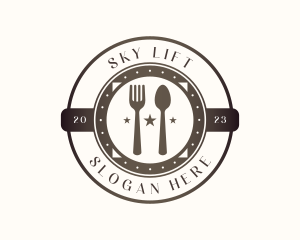 Utensil Restaurant Cutlery logo design