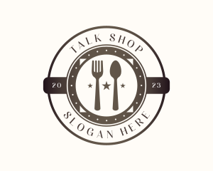 Utensil Restaurant Cutlery logo design