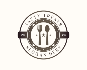 Utensil Restaurant Cutlery logo design