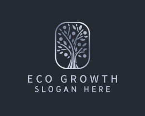 Eco Nature Tree Plant  logo design