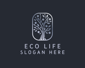 Eco Nature Tree Plant  logo design