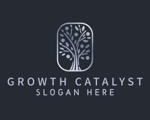 Eco Nature Tree Plant  logo design