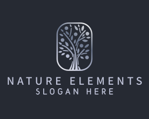 Eco Nature Tree Plant  logo design