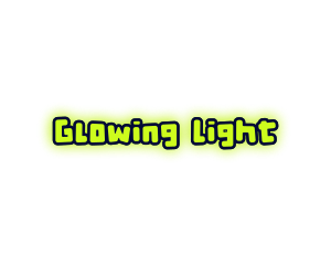 Cute Neon Glow logo design