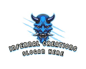 Demon Monster Scratch logo design