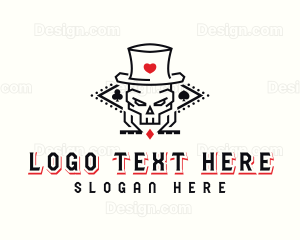 Casino Skull Poker Logo