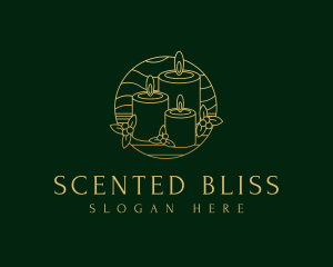 Holiday Scented Candle logo design