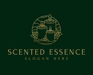 Holiday Scented Candle logo design