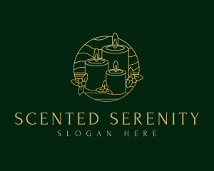 Holiday Scented Candle logo design