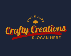 Retro Sun Wordmark logo design