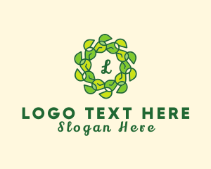 Natural Leaf Organic Wreath logo