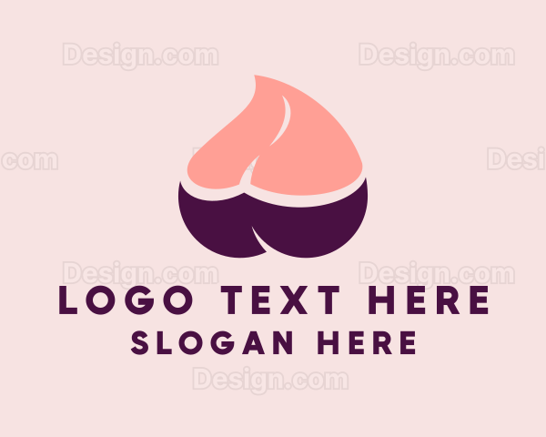 Erotic Abstract Breast Logo