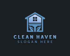 Cleaning Sanitation Squeegee logo design