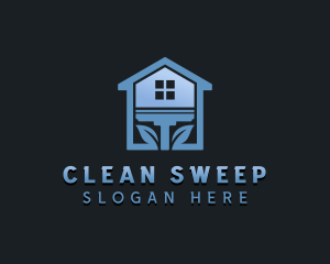 Cleaning Sanitation Squeegee logo design