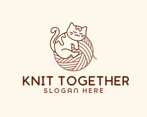 Cat Yarn Knitting logo