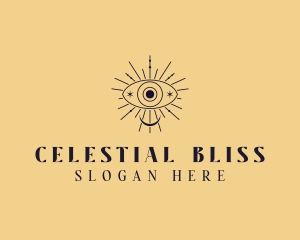 Celestial Eye Bohemian logo design