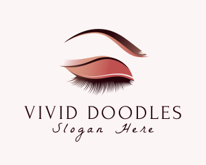 Beauty Eyeshadow Cosmetics logo design