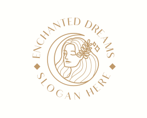 Moon Woman Beauty logo design