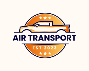 Pickup Car Transport logo design