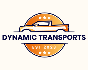 Pickup Car Transport logo design