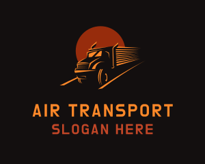 Transportation Truck Delivery logo design