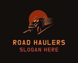 Transportation Truck Delivery logo design