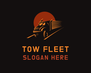 Transportation Truck Delivery logo design