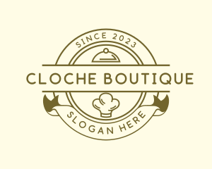 Cloche Chef Hat Restaurant logo design