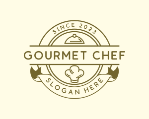 Cloche Chef Hat Restaurant logo design