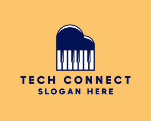 Cloud Piano Keys Logo