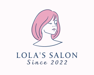 Pretty Woman Hair Salon logo design