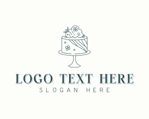 Floral Wedding Cake logo