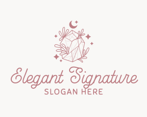 Elegant Whimsical Crystal logo design