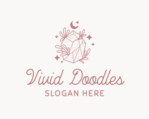 Elegant Whimsical Crystal logo design