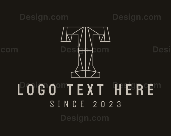 Modern Geometric Firm Letter T Logo