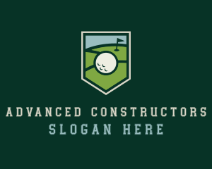 Golf Course Shield logo design