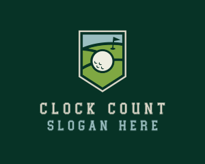 Golf Course Shield logo design