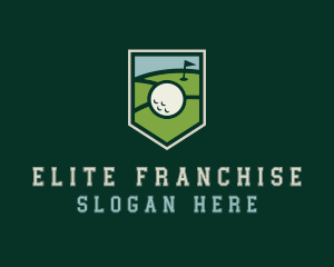 Golf Course Shield logo design