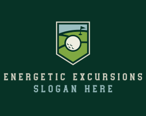 Golf Course Shield logo design