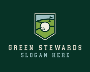 Golf Course Shield logo design