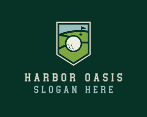 Golf Course Shield logo design