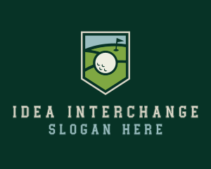 Golf Course Shield logo design