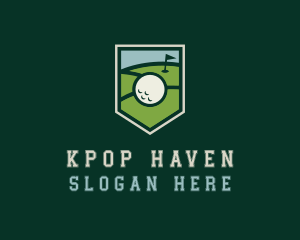 Golf Course Shield logo design