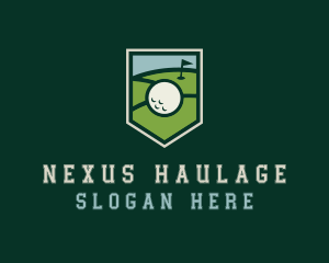 Golf Course Shield logo design