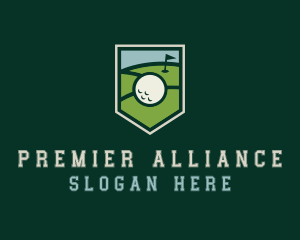 Golf Course Shield logo design