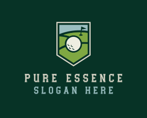 Golf Course Shield logo design